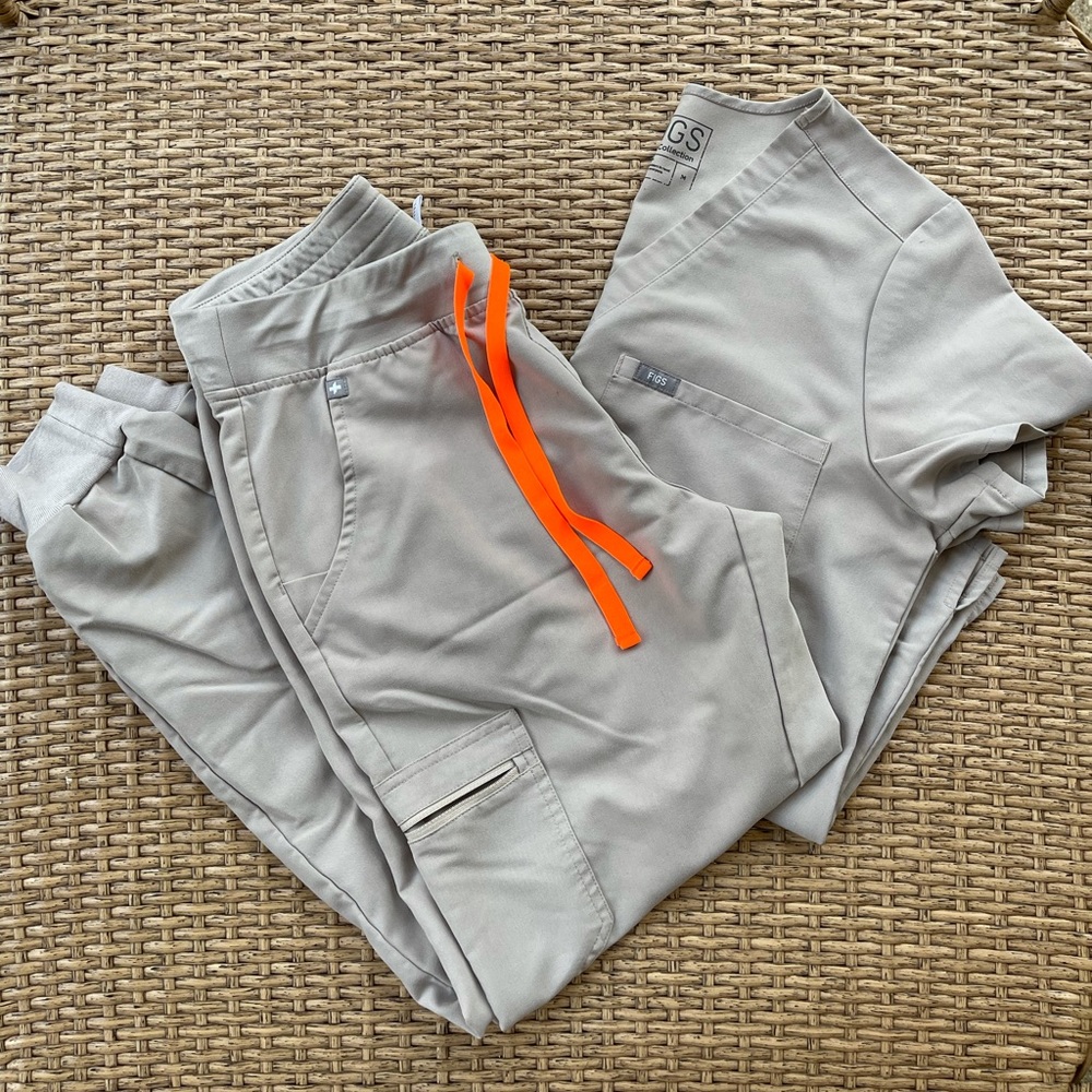 FIGS TAN SCRUBS